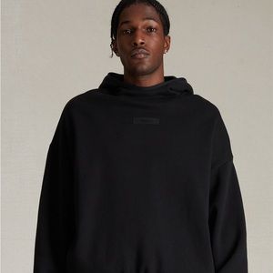 Fear OF GOD Essentials Jet Black Hoodie